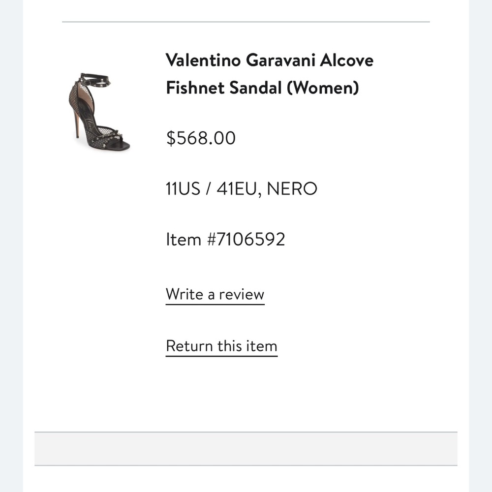 Valentino Garavani Black Mesh Studded Heels - Picture 8 of 15